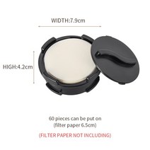 에어로프레스 aeropress 에어로프레스고 커피에어로프레스 에스프레소 커피 메이커 휴대용 카페 프렌치 프레스 커피 포트 용지 키트 바 세트 에어로프레스 기계용 350ml 신제품, Aeropress paper box, 1개