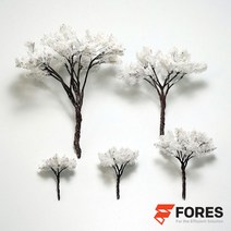 포레스 모형 벚꽃나무 단풍나무 미니어처 모음 5사이즈, 백색나무