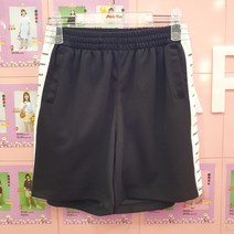 애플핑크 옆선레터링3부길이여름트레이닝반바지