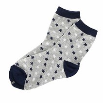 에이치플러스몰 여성용 별땡땡 케쥬얼 패션양말 여자양말 회색5켤레