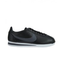 나이키 클래식 코르테즈 레더 블랙 다크 그레이 Nike Classic Cortez Leather Black Dark Grey, 255