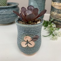 국산 귀여운 수제 다육 콩분 소품 세트 가벼운 빈티지 선인장 미니 화분 세트, D-1.길쭉콩분 10pc 세트