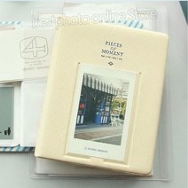 후지 필름 인스탁스 인스턴트 미니 11 9 8 7s 70 25 50s 90 3/4 인치 64 포켓 북 앨범 인화지, 03 Beige