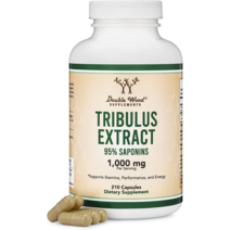 더블우드 트리뷸러스 남가새 1000mg 서빙 95% 사포닌 남성 활력제 Tribulus 210캡슐, 1개, 210개입