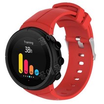 순토 다이빙컴퓨터시계 suunto spartan ultra용 실리콘 교체 밴드 suunto spartan ultra 팔찌용 스포츠 손목 밴드 시계 스트랩 팔찌, 빨간색, 순토 스파르탄 울트라