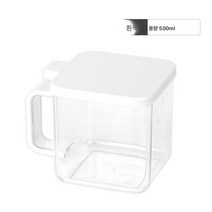 DFMEI 주방 소금통 컬러 박스 양념병 3종 세트, 7031# 싱글 화이트