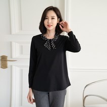 엄마옷 마담4060 마네리본타이티셔츠-RTE302026-