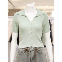 [AK PLAZA] [밸리걸]카라넥 골지 숏 가디건(374860)