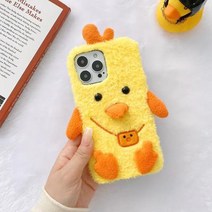바보사랑 아이폰 13 12 11 pro max xs 8 큐트 병아리 털 케이스.사찌몰
