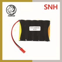 PORESO 6V AA 600mAh JST 빨강컨넥터 니카드 Ni-CD 수신기 RC 무선 RC카 배터리 탱크 몬스터 후이나 트럭 덤프 포크레인 RC카 건전지 충전지