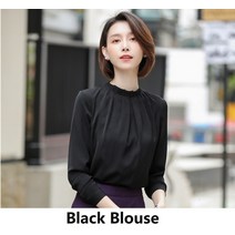 겨울방한복 겨울 작업복 점퍼 숙녀 사무복 정장 가 겨울 전문 여성 블레이저 패브릭 유니폼 스타일 비즈니스 pantsuits, XL, 블랙 블라우스