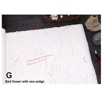 서예 화선지 캘리그라피 연습용 한국화 한지 10 개 종이 쓰기 회화 종이 그리기 자연 꽃과 식물 섬유 종이 랜턴 종이, g-34cm x 67cm
