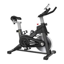LMLL&PP 하이엔드 헬스사이클 좌식 실내 자전거 가정용 스피닝자전거무소음 순량 25.5KG, 블랙, 블랙