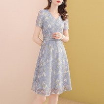 Aug.07 228번 3040대 단신 패션감령 여름옷 젊은 엄마 고급스럽고 우아한 서양식고엔드 원피스Z