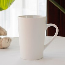 프렌치 롱 무광 머그 칼라 4종 컵 머그잔 인쇄 주문제작, 프렌치 롱 무광 머그 화이트