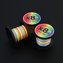 (대용량)오색컬러 레인보우 X8 합사 500m