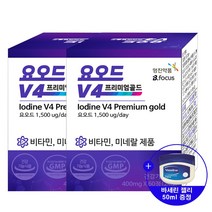 (kaon)요오드V4 프리미엄 골드 요오드 영양제 갑상선 셀렌 아연 멀티비타민 사은품 증정, 120정(4개월분)