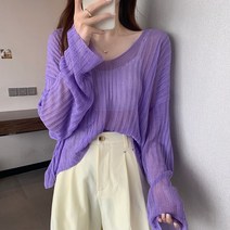 여성 개성 펀칭 니트 하늘비즈 C15 S508L666