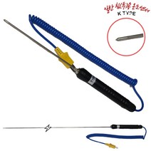 TC 온도센서 K타입 열전대 써모커플 3.2 파이 침투형 150mm 1EA 다용도 측정용 TES TESTO SUM용 정밀온도센서, 200mm, 1개