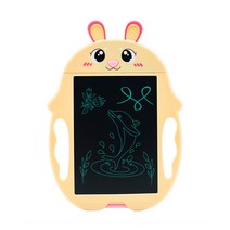 아이디어뱅크 전자칠판 미니 유아놀이 전자칠판 스마트 장난감 휴대용노트 미디어나무, 동물전자패드 돼지블루
