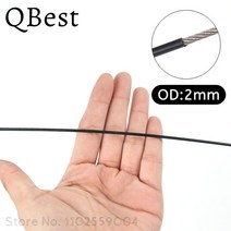 반생이 PVC 코팅 플라스틱 304 스테인레스 스틸 와이어 로프 유연한 소프트 케이블 빨랫줄 직경 0.8mm, 02 2mm after coating_03 50M