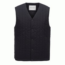 지오투 브이넥 퀼팅 패딩 베스트 BRUAW19711BKX