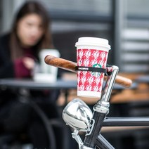 자전거 컵홀더 핸들바 스템 거치대 라이딩 캠핑 여행 일체형 간편설치 스템거치