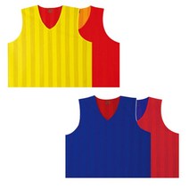 캡스록 조기축구 동호회용 축구 양면 팀조끼 선수 단체유니폼 간편한운동용품 스포츠, 블루레드[XL]