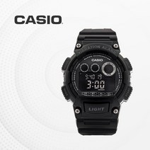 카시오 CASIO 전자시계 군인 군용 군대 훈련소 군입대시계 방수 LED 진동알람 듀얼타임 W-735H-1B