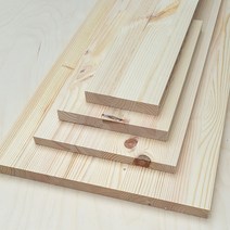 아이베란다 레드파인 규격사이즈 목재재단 집성목 원목판재, 18Tx100x100mm