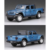 JEEP 지프 루비콘 글래디에이터 픽업트럭 1대32 자동차 미니카 모형 다이캐스트 청년K쇼핑, 블루