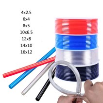 릴호스 청소 베란다 세차 호스1m 공압 호스 pu 파이프 4*2.5mm 6*4mm 8*5mm 10*6.5mm 12*8 14*10mm 16*12mm, 01 Transparent_02 6x4
