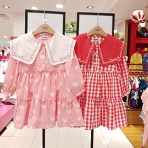 코코리따 D멀티샵 2022 F/W 신상~~ 사각 빅카라 반오픈 하트 샤랄라 원피스