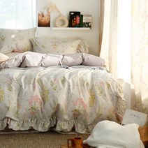 아망떼661 아망떼 센티멘탈 순면 프릴 홑겹이불커버 침구세트SS/Q/K 이불커버, 베개세트SS