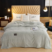 극세사겨울이불 침대용 담요 솔리드 옐로우 컬러 부드럽고 플란넬 소파 커버 침대보 체크 무늬 푹신한 성인용, [01] 1pcs 70x100cm, [01] Avocado