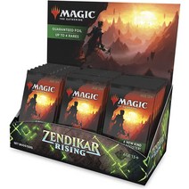 Magic: 개더링 젠디카르 라이징 세트 부스터 박스 | 30팩 (카드 360장) + 토퍼 1개 모든 팩에 포일 포함, 한개옵션0