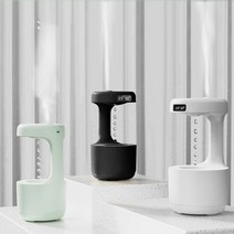 사무실 방 대용량 탁상용 USB 미니 가습기 무중력 물멍, 화이트