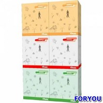 ForU253 크리넥스 정사각티슈 콤비 박스 100매6개 화장지 각티슈 생활용품 물티슈