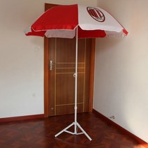 키밍 다용도 휴대용 3발형 접이식 파라솔 지지대 H1581, 화이트