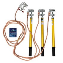 접지용구 방전봉 고전압 전봇대 전기작업 안전 접지봉, 1x3+7 0.5m  클립세트