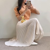 워너비몰 와플 라운드 반팔 니트 [6 color]