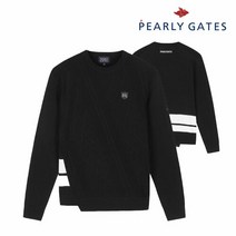 파리게이츠 골프 pearlygatesgolf남성 유니크 믹스 조직 니트 P11A1SR105_BK, 004, BK