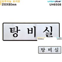 표지판 알루미늄 탕비실 250X80MM 미니현판 안내표지판 작은간판 문패 소형간판 간판 안내표지판 표시판
