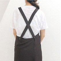 카페 X자형앞치마 커피앞치마 생활방수앞치마 X자형앞치마 주방앞치마 미용실 애견 교사앞치마, 여성용 프리, 네이비