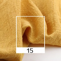한복원단 한복천 부드러운 린넨 코튼 원단 50x130cm 소재 순수 천연 아마 바느질 D, 15 Yellow