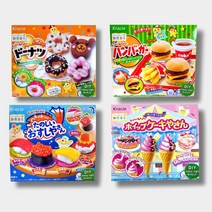 가루쿡만들기 4종세트 도넛 + 햄버거 초밥 아이스크림 크라시에, 1, 본상품선택