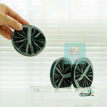 손에 묻지않는 천연 참숯 대형5개1세트 제습제 탈취제, 대형숯5개와실리콘링