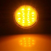 각도조절 차량 보조경광등 서치라이트 구급차 렉카 경호 비상등, 옐로우