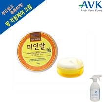 [무료배송][사은품] 미인발 70g 각질제거크림 12개 세트, 12개 + 살균소독수 500ml 2개