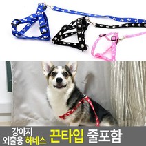 소형견 목디스크 산책 편안한 하네스 강아지 개줄 개